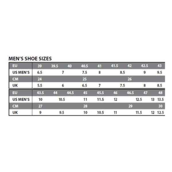 Chart taille chaussure Giro Terraduro